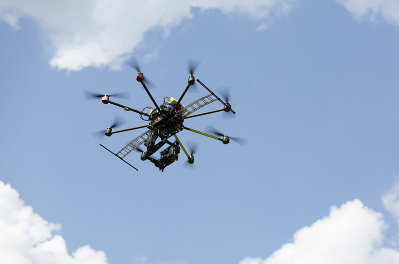 nowsay skyjib drone flying overhead