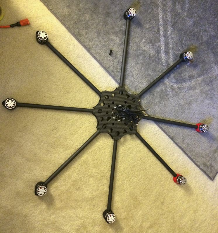 nowsay skyjib drone motors attached to frame